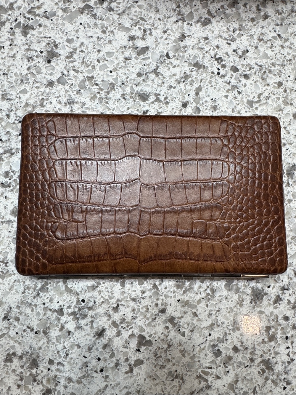 Vintage Rugby Ralph Lauren Leather Frame Clutch Wallet